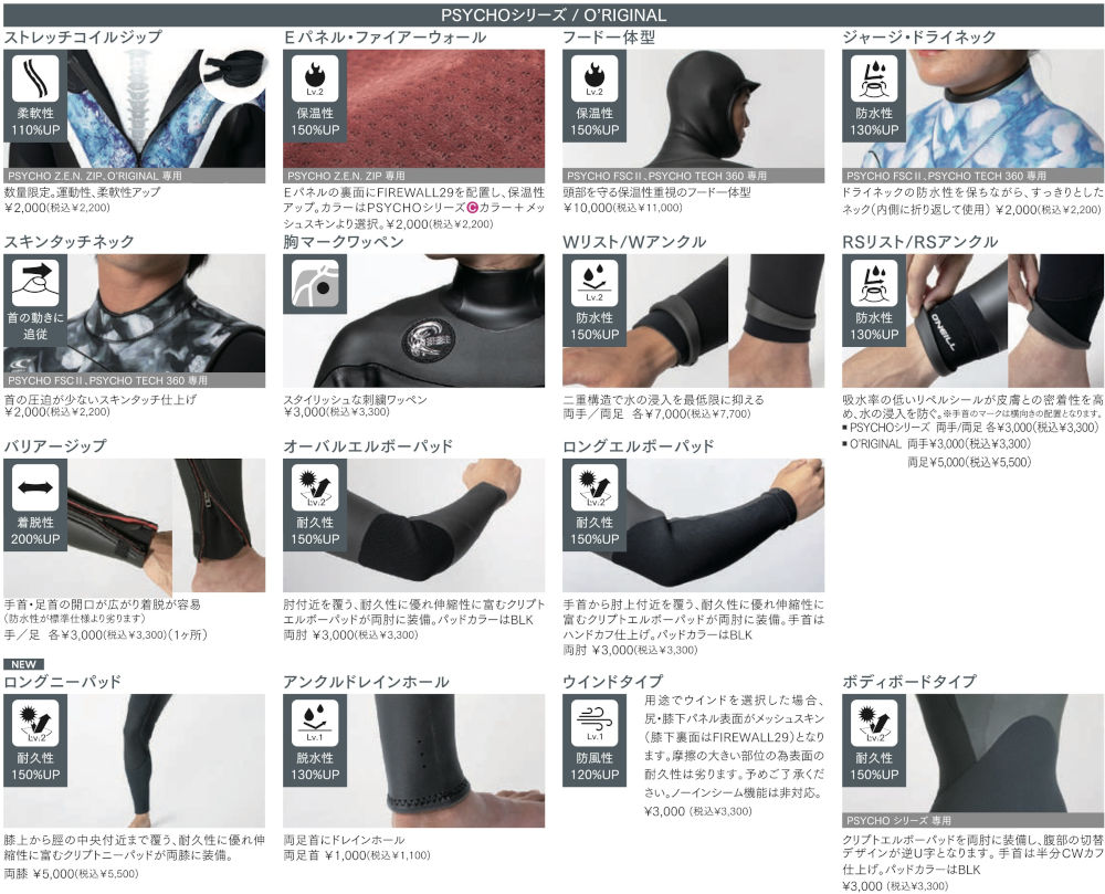 オニール　サイコ O'NEILL PSYCHO 3×3ミリ美品 Psycho Tech 3/2MM St Booties - Black | O'Neill